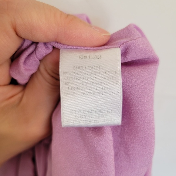 Halston Heritage Pink Halter Neck High Low Cut Out Back Midi Dress Size 2 - Picture 12 of 14